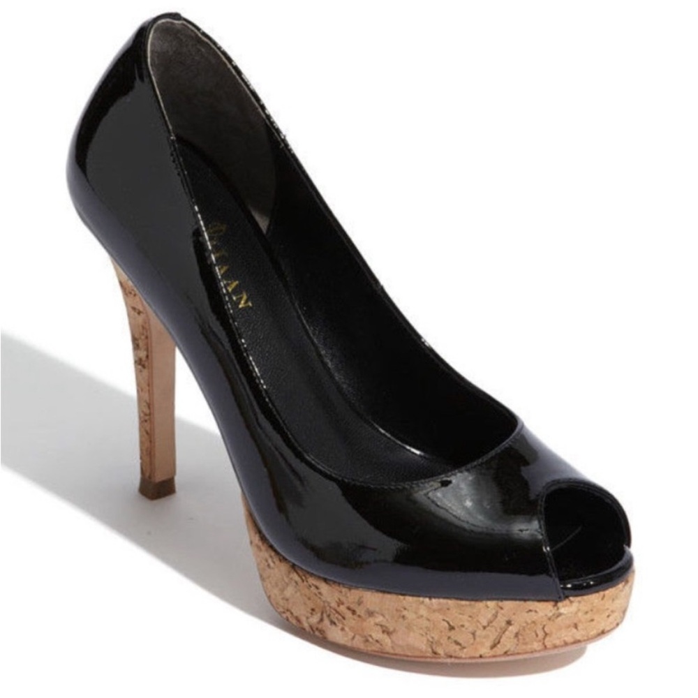 EleGaNt bLaCk/C0rK PeEp-T0e  C0le HaAn MaRieLa AiR OT PuMp